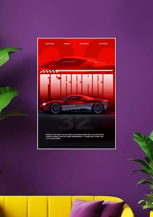 Ferrari 488 Pista | Car posters