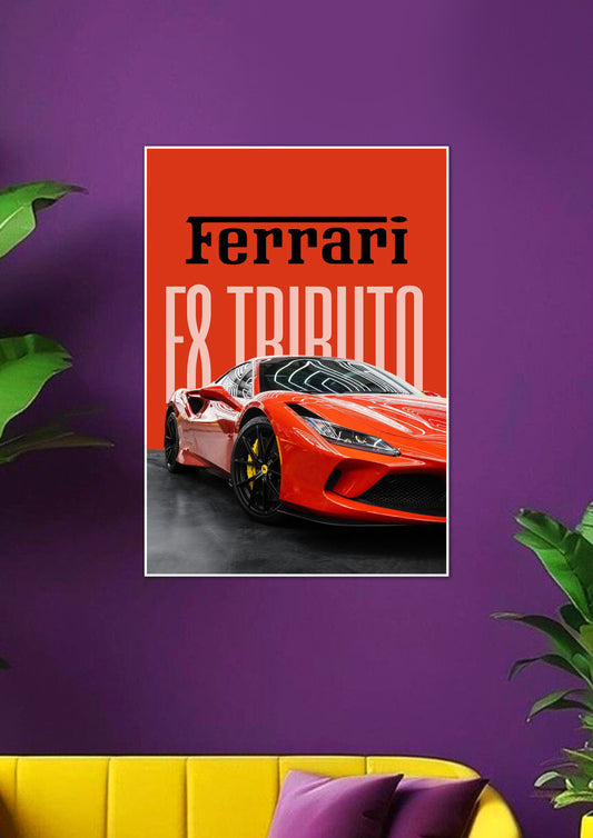 Ferrari F8 Tributo | Car posters
